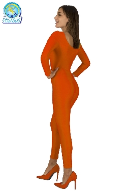 TUTA LYCRA ARANCIONE DANZA DONNA